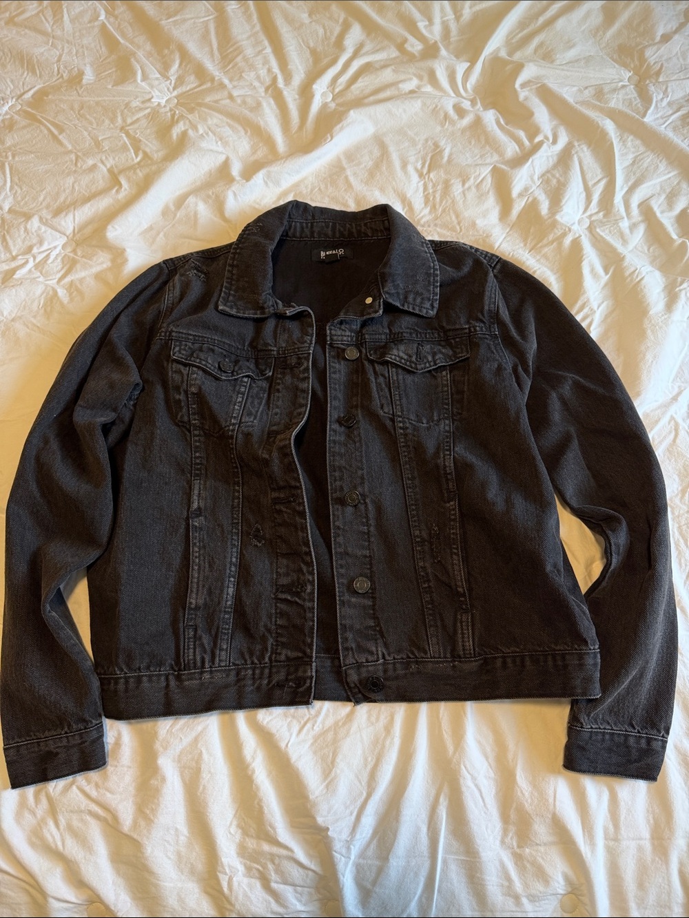 Buffalo David Bitton Women's Black Denim Jacket